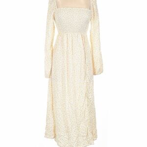 Billabong Cream Floral Long Sleeve Dress